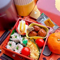 2024/12/23 焼売と肉団子甘酢あん掛けのやっつけ弁当|Blueberry🫐さん