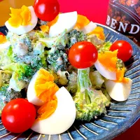 ブロッコリー粒マスマヨサラダ🥗 ͛.*