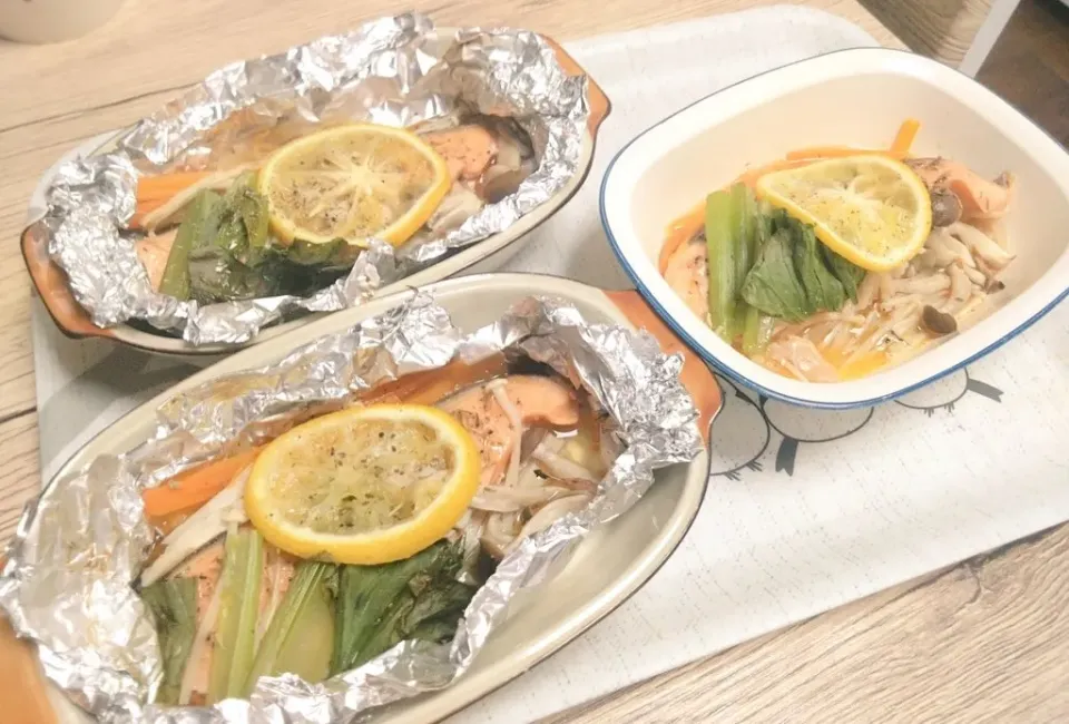 銀鮭と野菜きのこのホイル焼き|なおさん