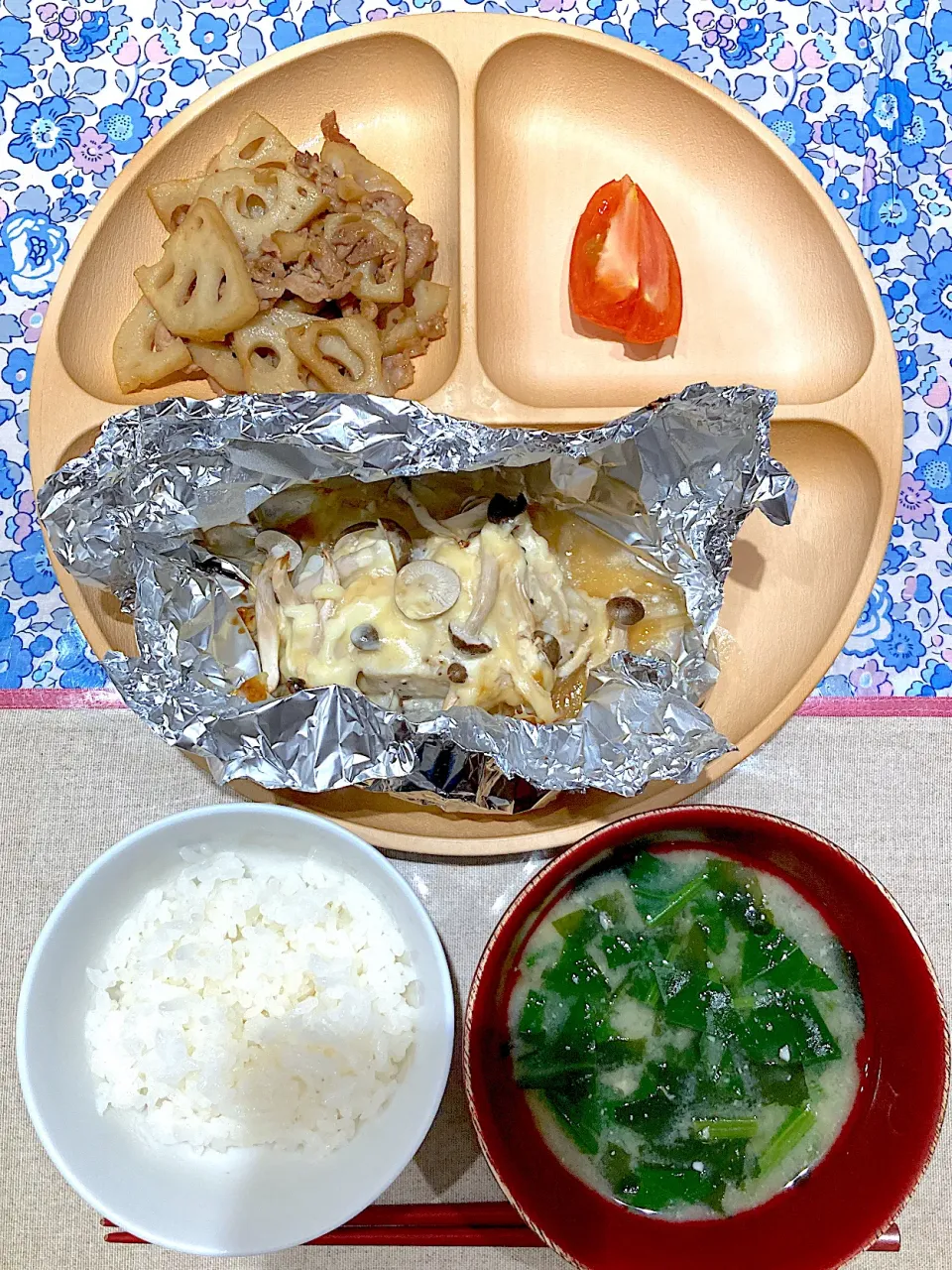 タラのホイル焼きと豚レンコン|おしゃべり献立さん