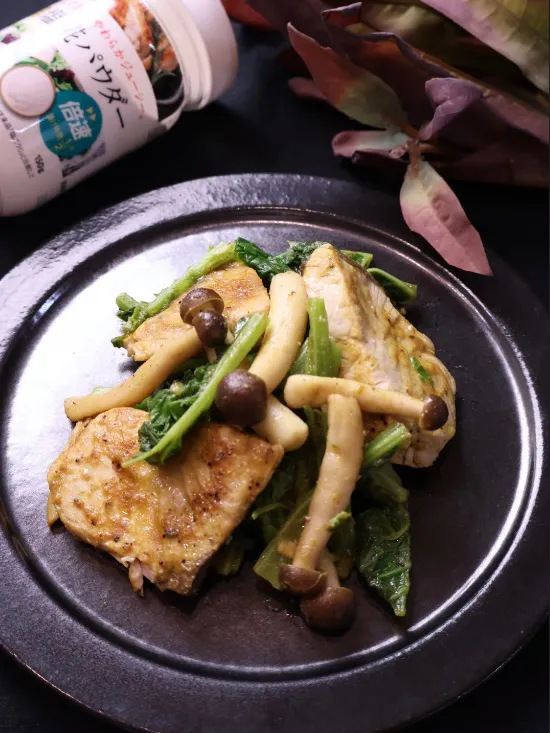 寒ブリと菜の花のカレーソテー🐟|めいめいさん