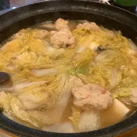 鶏のちゃんこ鍋🍲😋|アライさんさん