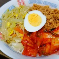 パパ盛付け👨ビビンバ丼|ぱんだのままんさん