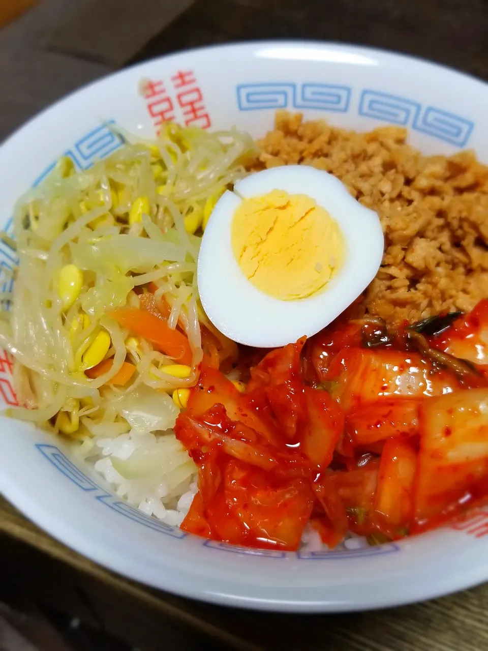 パパ盛付け👨ビビンバ丼|ぱんだのままんさん