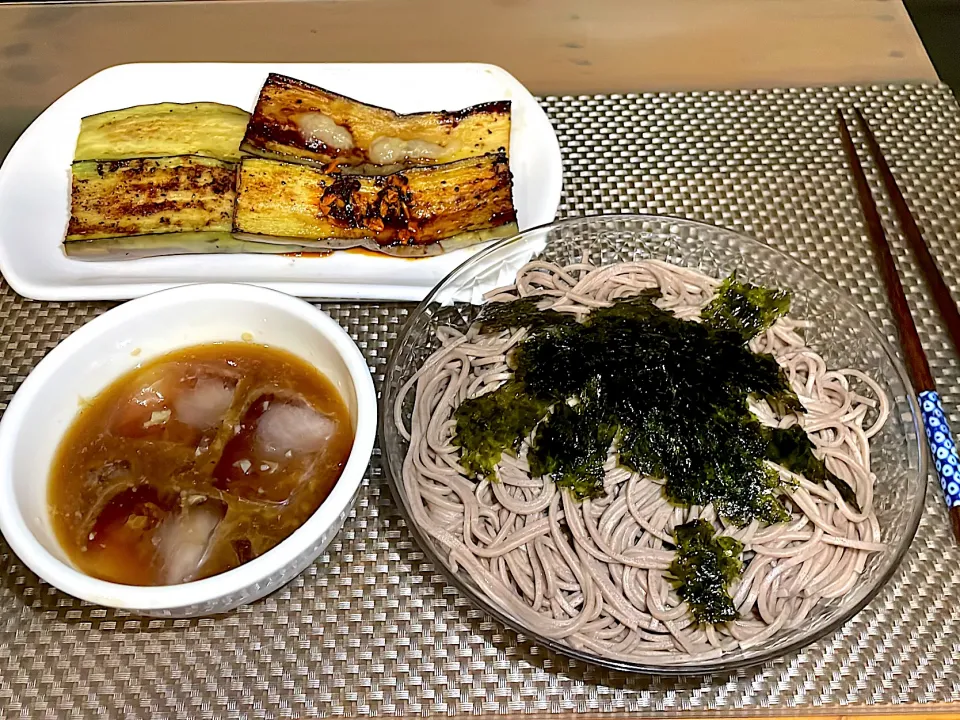 蕎麦と揚げ茄子|ご飯がススムくんさん