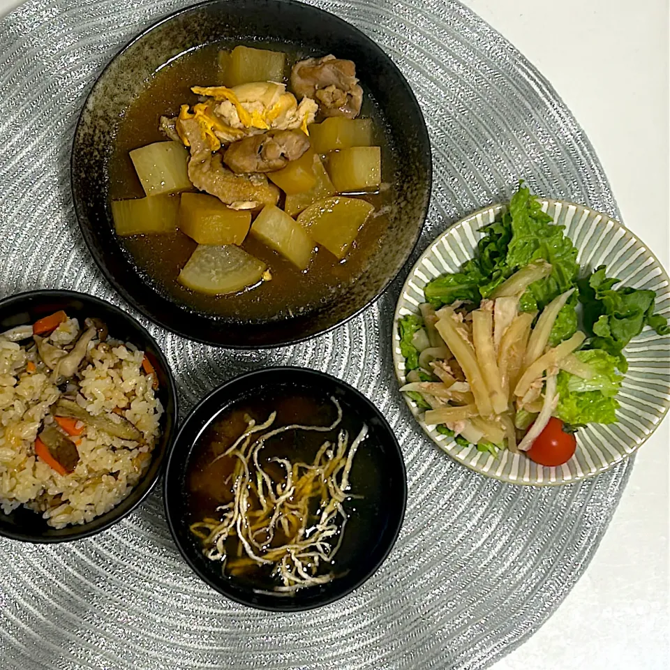 味ご飯と鶏大根|なつなつさん