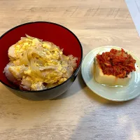 冷凍下味親子丼とキムチやっこ|りょうさん