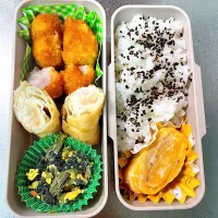 とんかつと春巻弁当|あおのりさん