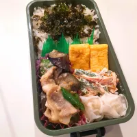 豚バラ味噌弁当🌷| きゅーさん