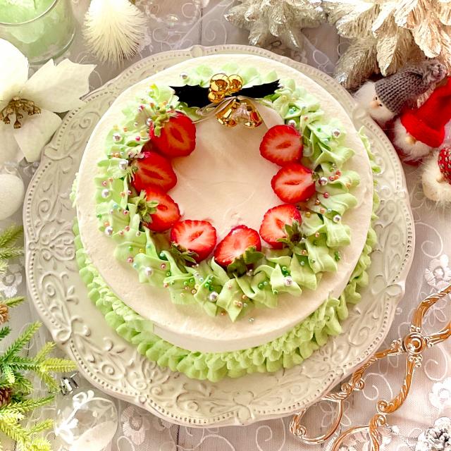 クリスマスリースケーキです/sucreroom | Snapdish[スナップディッシュ