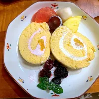 クリスマスロールケーキ|Aruさん