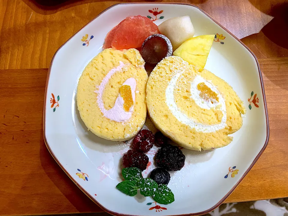 クリスマスロールケーキ|Aruさん