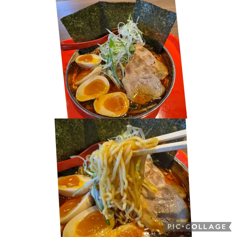 本日の出張ランチは、かるびラーメンMAX盛りを@かるびラーメンミナカ小田原店にて。煮卵が多いのはテナントサービス。チャーシューとは別にカルビ肉の塊が美味。美味しくいただきました。|sniper66さん