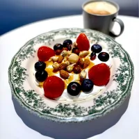 Organic Greek Yogurt with mixed Nuts and Fruits|Zhen Zhenさん