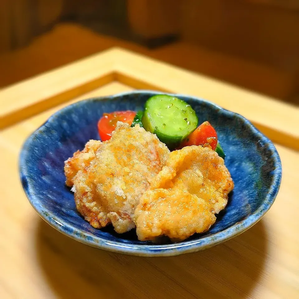 減塩✨鶏むね肉の旨塩からあげ|森のごはん屋さんさん