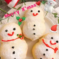 雪だるまパン⛄️ Merry X'mas🎄♥️🥰