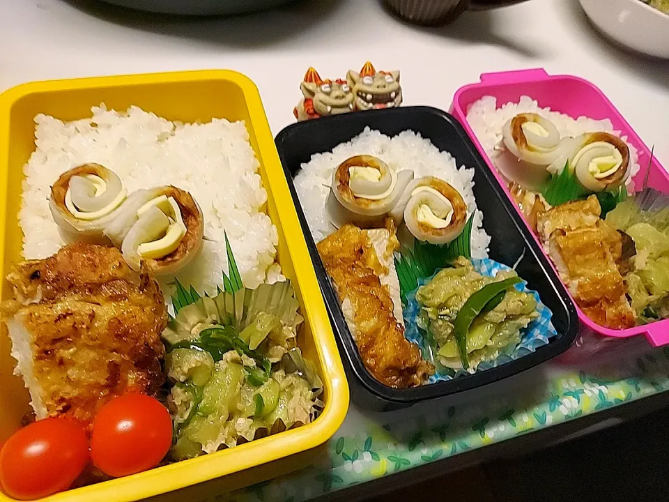 夫弁当､娘弁当､私弁当|みどりさん