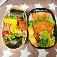 父、息子弁当|みみみさん