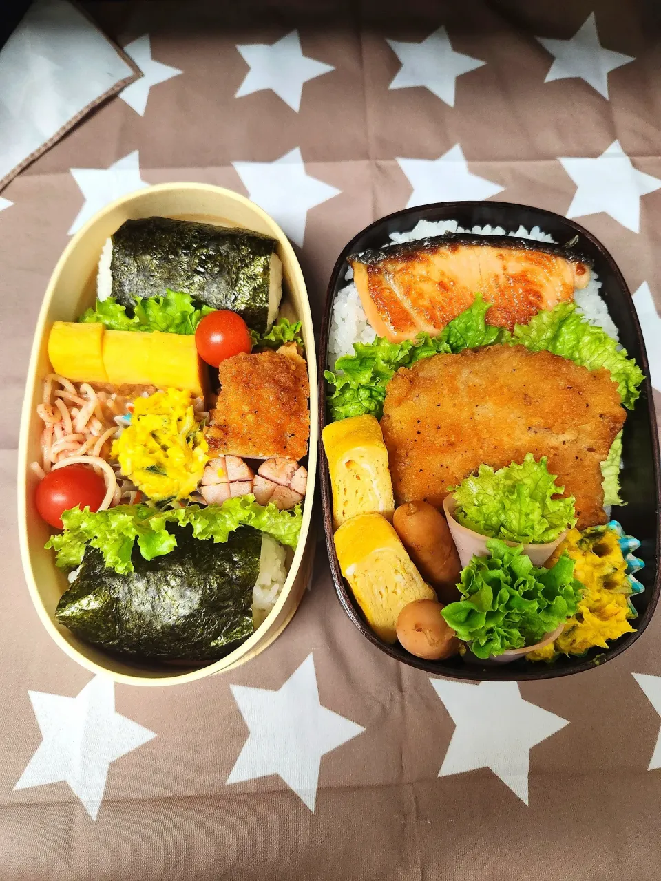 父、息子弁当|みみみさん