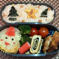 息子弁当　冬期講習　2日目　ークリスマス🤶ー|れいちんさん