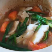 stir fry fish with ginger onion chilli tomatoes 🍅 😋|🌷lynnlicious🌷さん