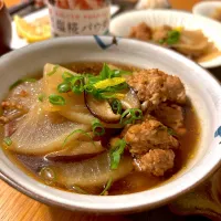 鶏団子と大根の煮物|むぎこさん