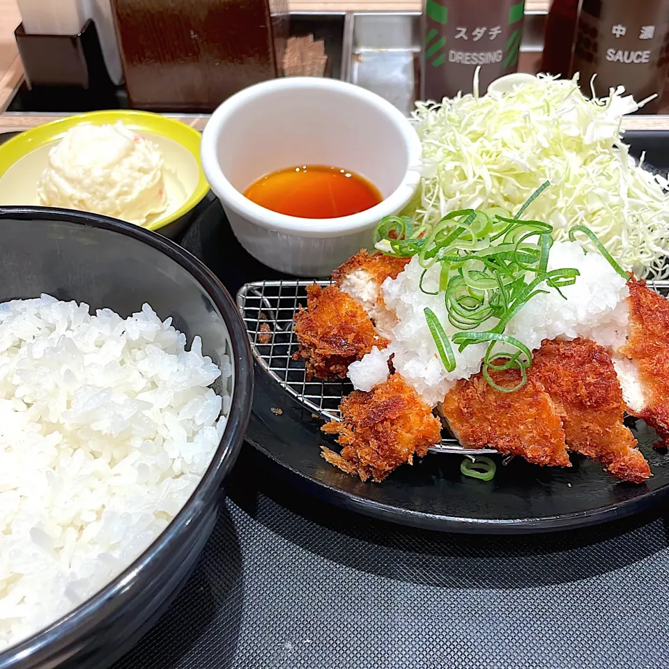 鬼おろしポン酢ささみかつ定食|haradataさん
