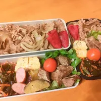 次男・私弁当|tamagomagomagoさん