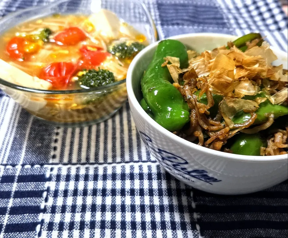 隠し味は蜂蜜 無限じゃこピー丼
トマトの酸辣湯|マギーさん