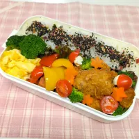 クリスマス唐揚げ弁当❤|みちゅあしさん