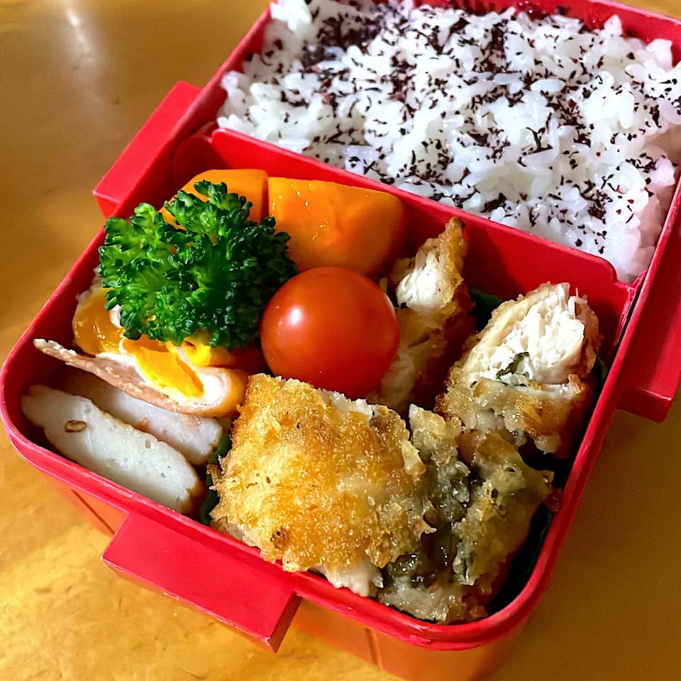 梅シソささみ弁当|ももちゃんのママさん