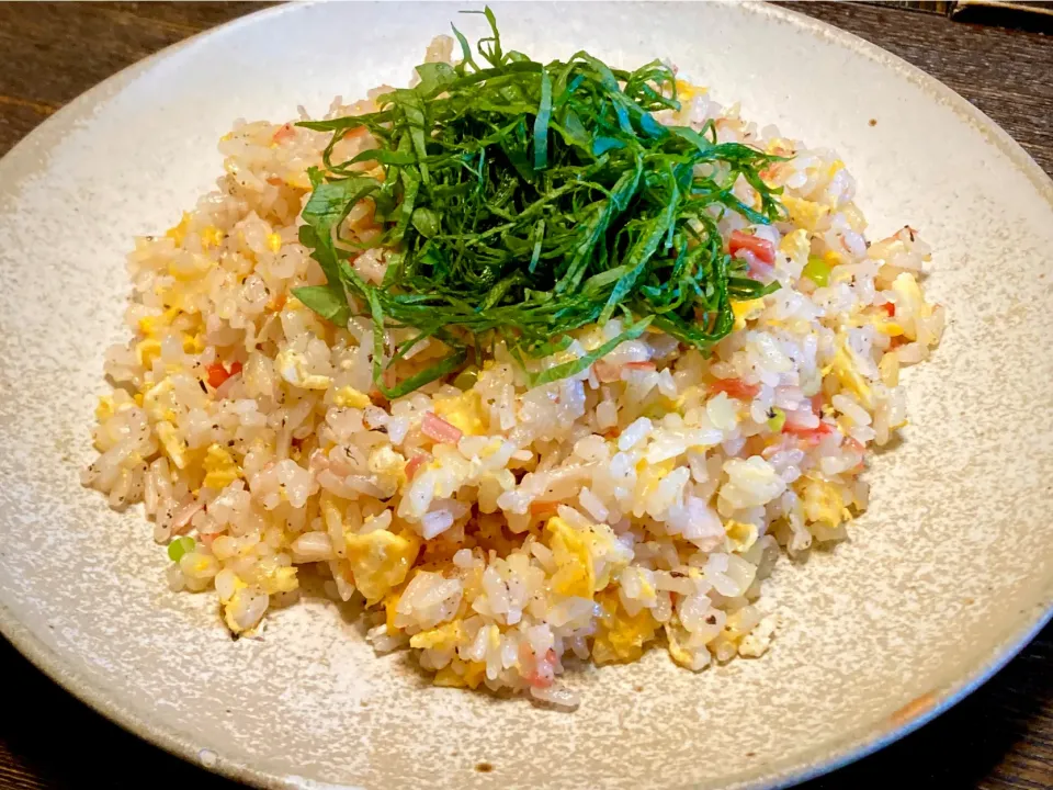 いつの日かのランチ                                   カニカマ・たまごチャーハン|mottomoさん