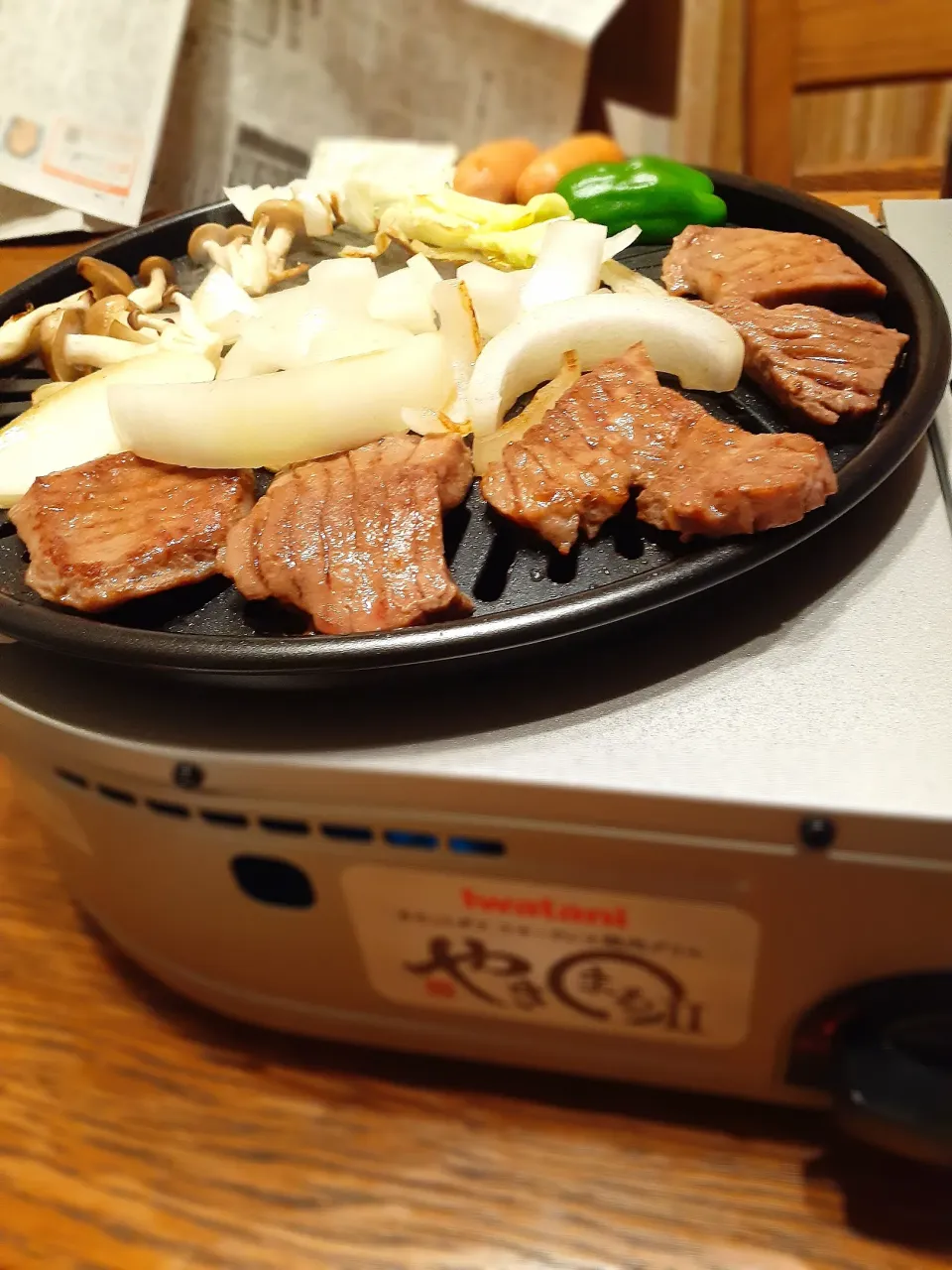 塩糀パウダーフリフリした牛タンでおうち焼肉🎶|fumfumさん