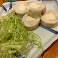 蒸し鶏チーズ入り|おはぎさん