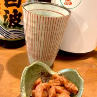 キープしてる薩摩白波は今日は梅干しでお湯割り〰️🥃|🐈⸒⸒⸒⸒つるのダンス🐈🐾さん