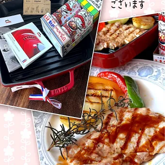 Snapdishの人気料理写真:yummyなポークソテー ~ありがとうございます。