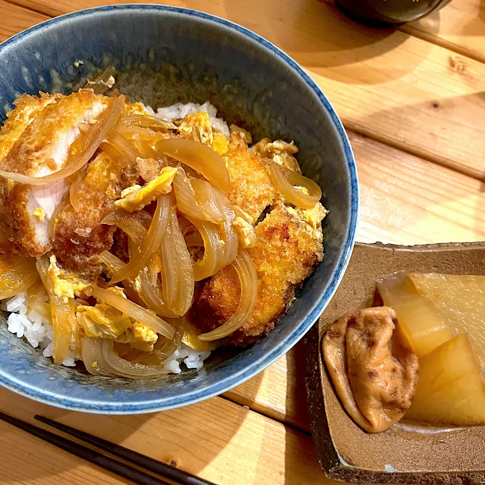 カツ丼 & 大根とがんもどきの煮物|ぺろたんさん