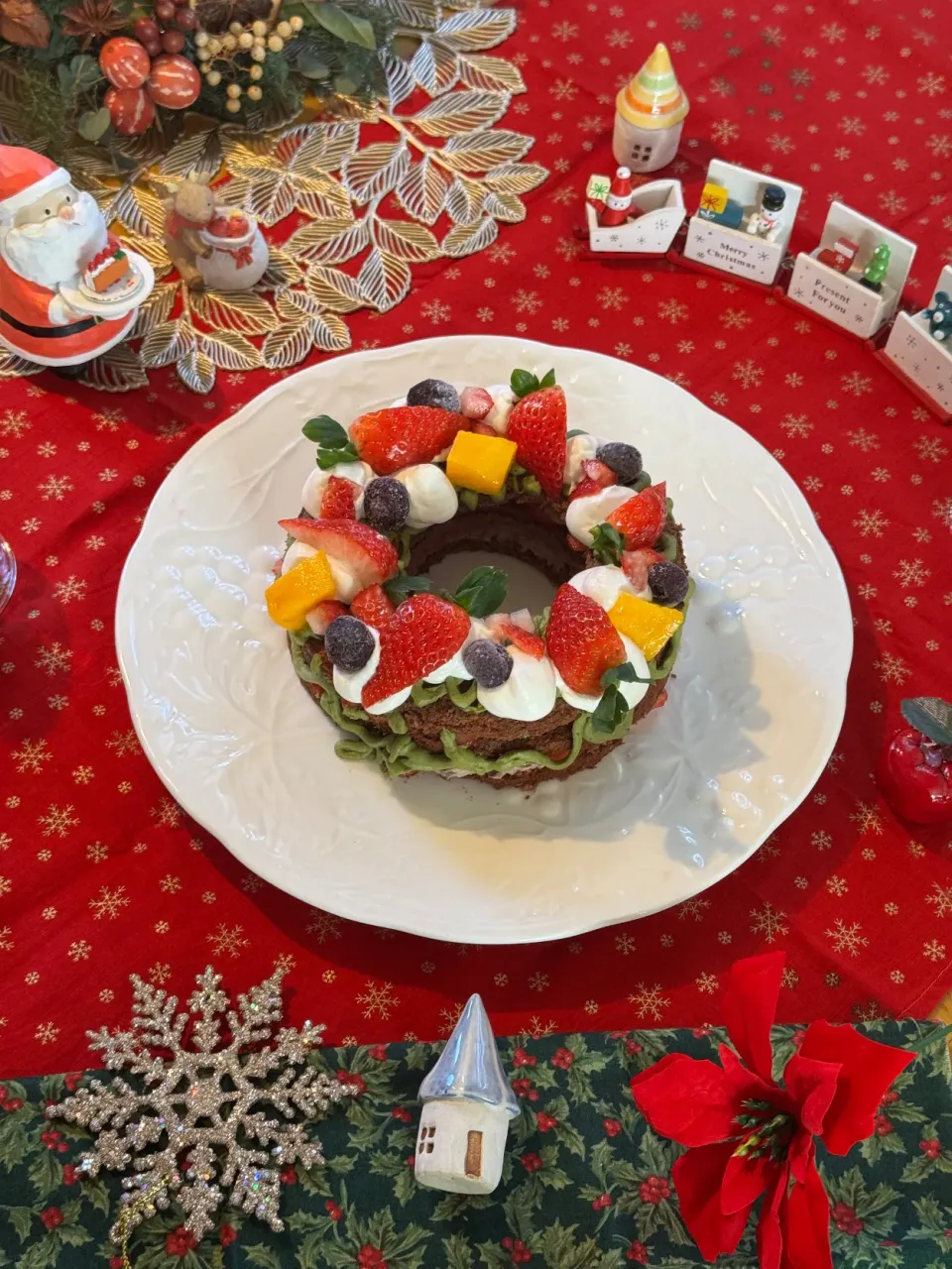 クリスマスフルーツリースケーキ|さらっと🍀さん