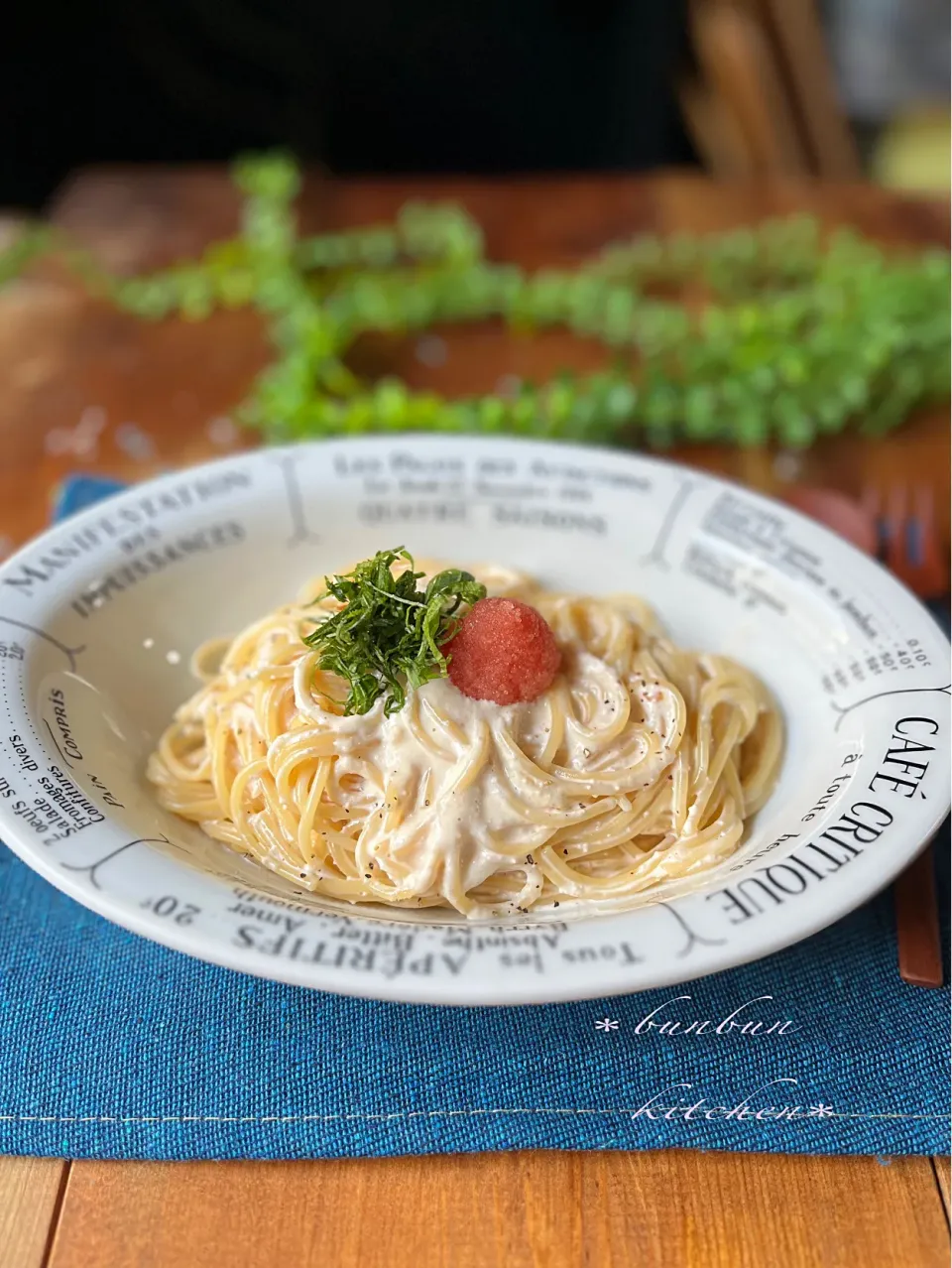 たらこクリームスパゲッティ🍝|ハナたなさん