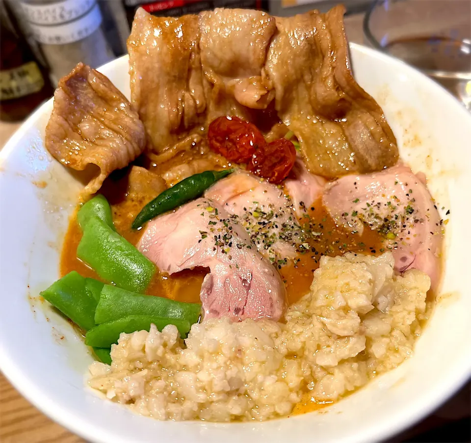 🍜オスミックトマトの特選チキンアラビアータラーメン🍅|toshi,I🍴さん