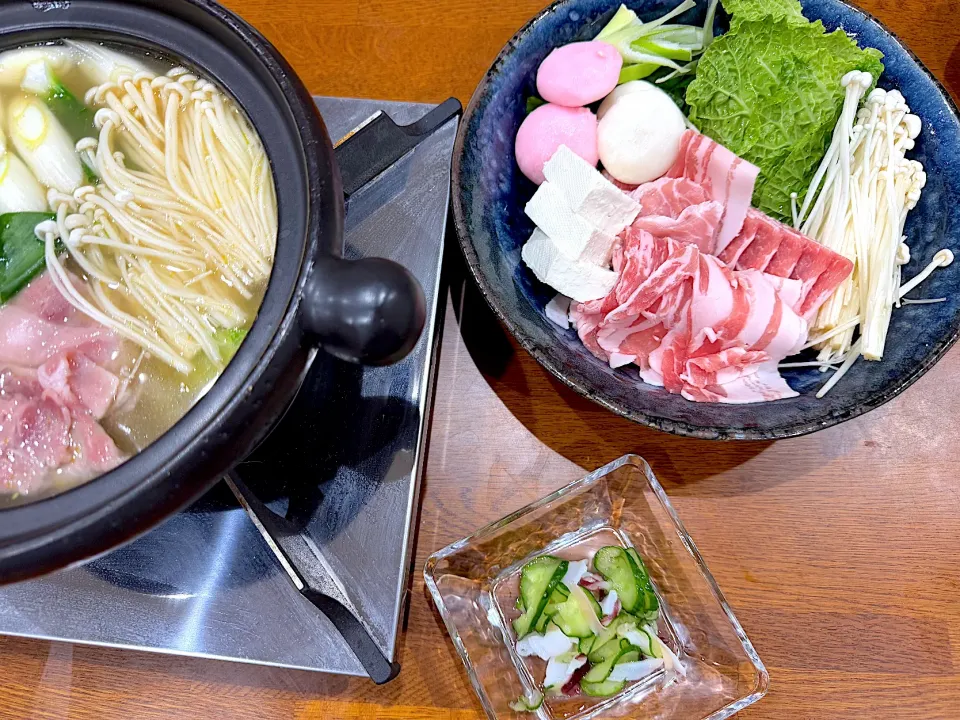 柚子塩鍋で 晩ご飯 🍲|sakuramochiさん