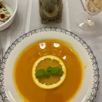 2024/12/28 にんじんスープ、オレンジとしょうが入り Carrot Soup with Orange and Ginger