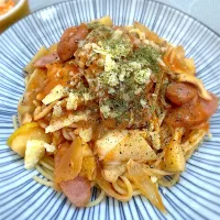 アルモンデとまと鍋→トマトスパゲッティ🍝🍅|morimi32さん