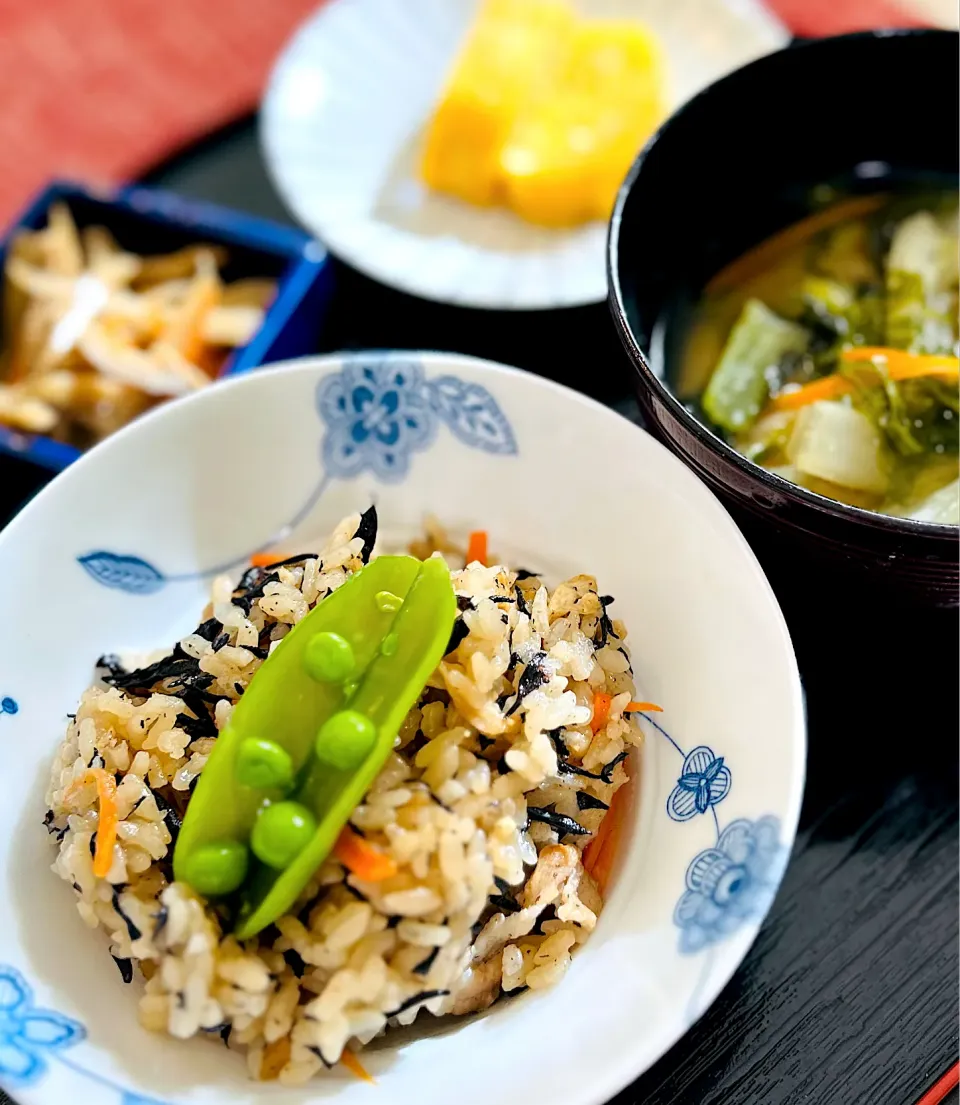 塩麹豚肉の炊き込みご飯|M⭐︎さん