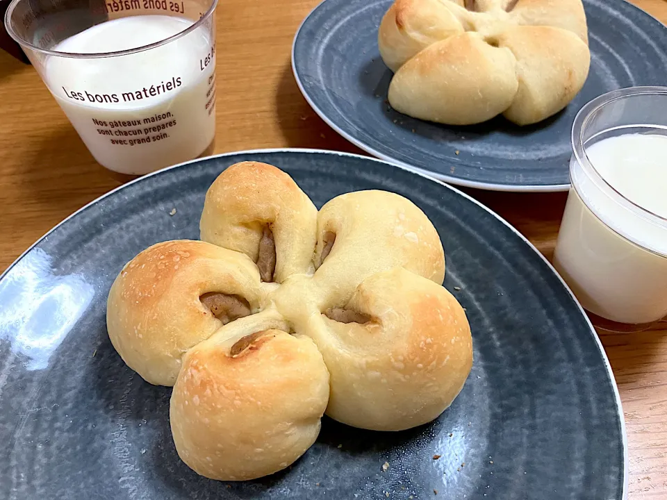 ＊お花成形のマロンパン🌰🌸＊|＊抹茶＊さん