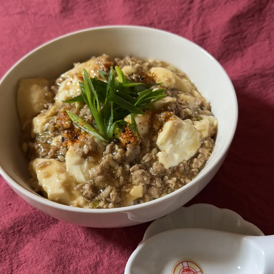 白だしで作るコクの和風麻婆丼|mimiしろさん