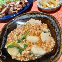 2024年　29日肉の日　　　　　　大豆のお肉と蕪の中華餡✴| びせんさん