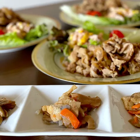 「FitDish」を使ってみたSnapdishの料理・レシピ写真:『FitDish』4種の具材が入った　ずいきの炊いたん✨