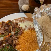 2024/12/29 メキシコ料理店にてMexican Style Steak at Rio Chico Restaurant|19 Boys & 野鳥さん