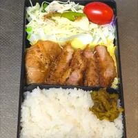 豚カツ&玉葱チーズの豚バラ巻弁当| 黒川克博さん